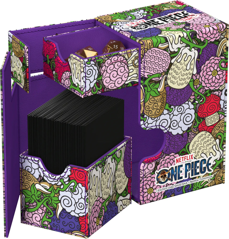 Ultimate Guard Deck Case Flip n Tray 80+ One Piece Devils Fruit Pattern