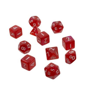 Eclipse: Poly 11 Dice Set- Apple Red
