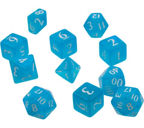 Eclipse: Poly 11 Dice Set- Sky Blue