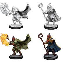 Critical Role Unpainted Miniatures: Hobgoblin Wizard and Druid