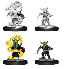 Critical Role Unpainted Miniatures - Goblin Sorcerer and Rogue