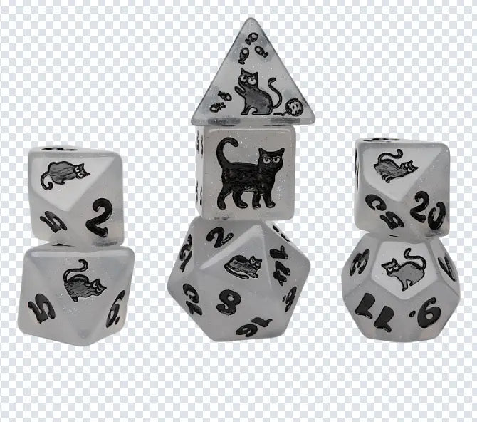 Sirius Dice 7 Dice Set Animals - Shimmerpaw