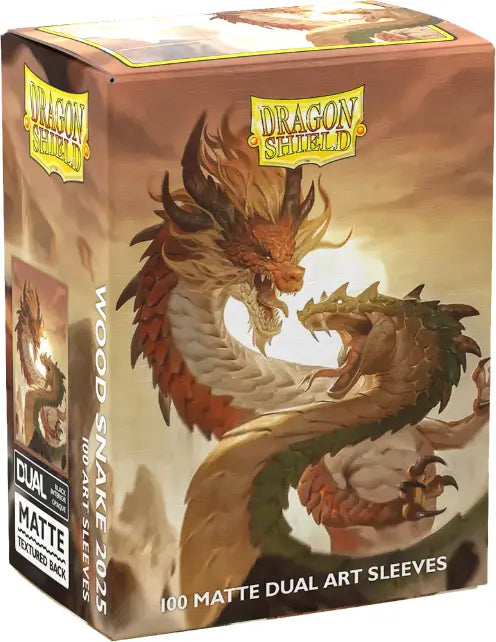 Dragon Shield Game Sleeves Art Matte Dual Wood Snake
