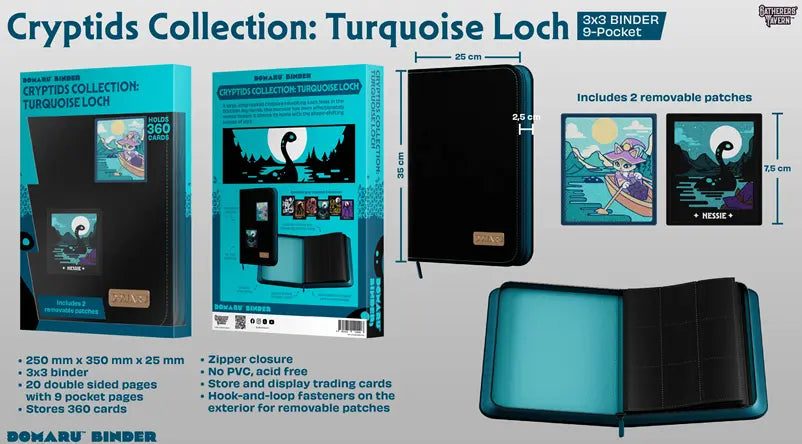 Gatherers' Tavern 9 PKT Domaru Binder Cryptide Collection - Turquoise Loch