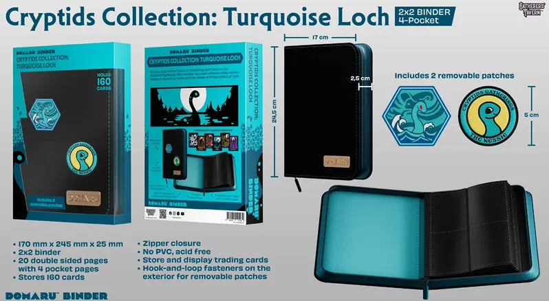 Gatherers' Tavern 4 PKT Domaru Binder Cryptide Collection - Turquoise Loch