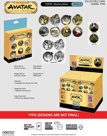 FigPin Avatar the Last Airbender Mystery Mini Pins Series 2