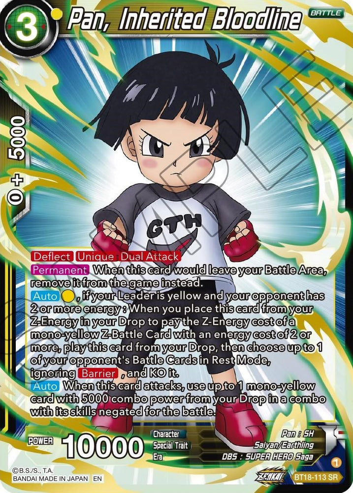 Pan, Inherited Bloodline (BT18-113) [Promotion Cards]