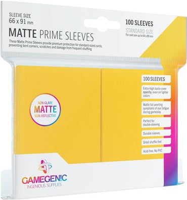 MATTE Prime Sleeves: Yellow