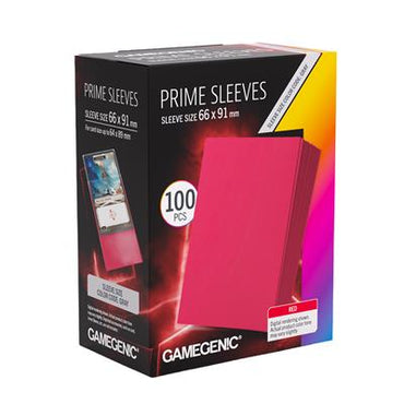 Prime Sleeves Red 66x91