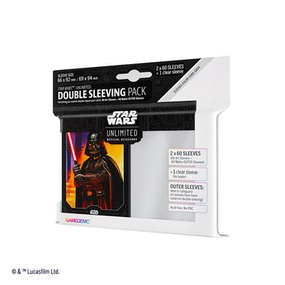 STAR WARS: UNLIMITED ART SLEEVES DOUBLE SLEEVING PACK - DARTH VADER