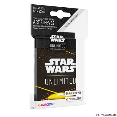 STAR WARS: UNLIMITED ART SLEEVE CARD BACK YELLOW