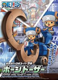 Bandai Hobby: One Piece Chopper Robo Model Kit Model Kit - Chopper Robo Super 3 Horn Dozer