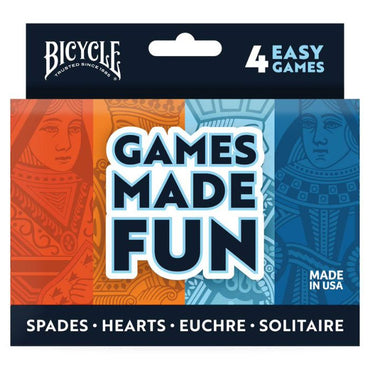 4-Game Pack (Hearts Spades Euchre and Solitaire)