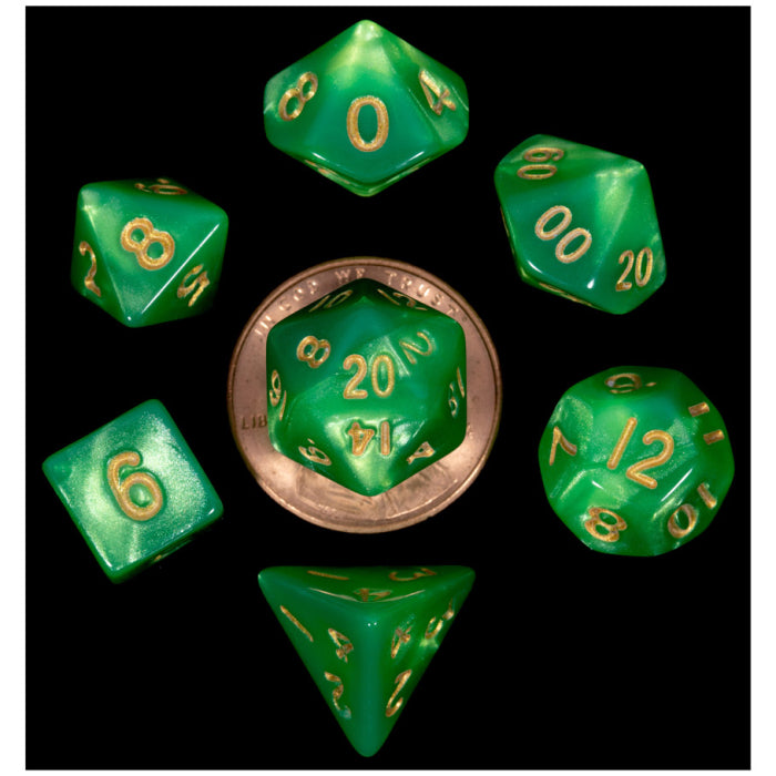 7-Set Mini Green and Light Green with Gold