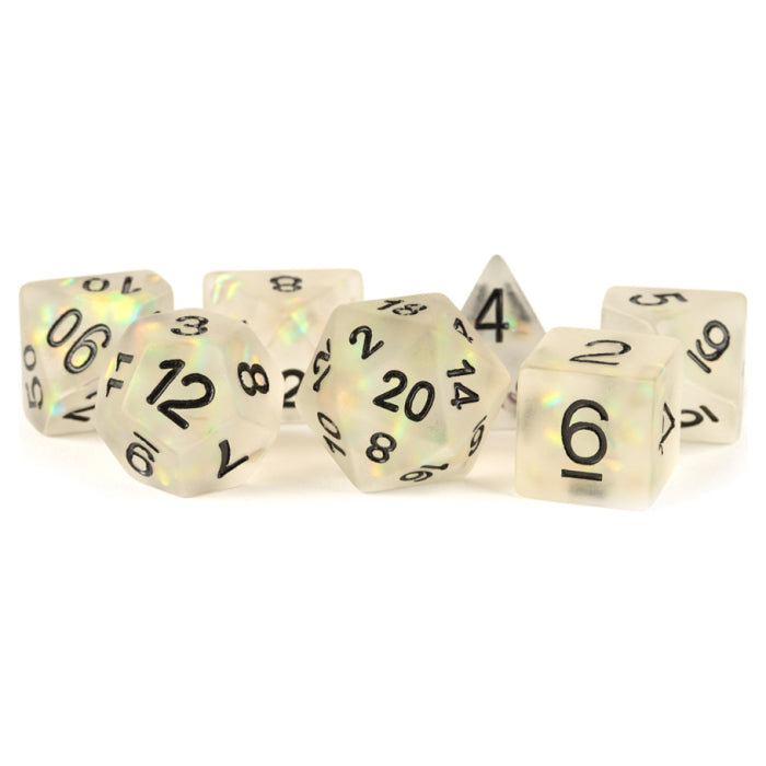 7-Set Icy Opal Clear with Black Numbers