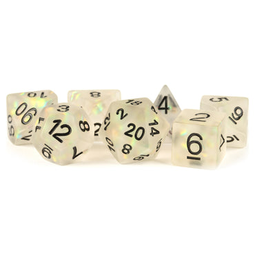 7-Set Icy Opal Clear with Black Numbers