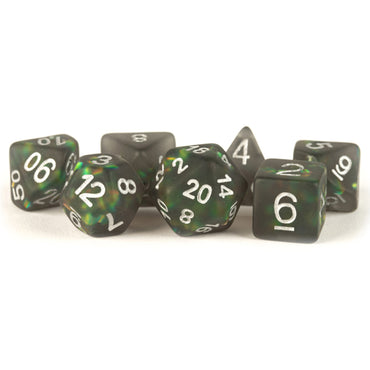 7-Set Icy Opal Black with Silver Numbers