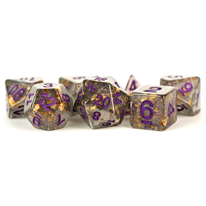 7-Set Gray and Gold Foil with Purple