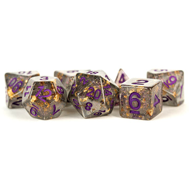 7-Set Gray and Gold Foil with Purple