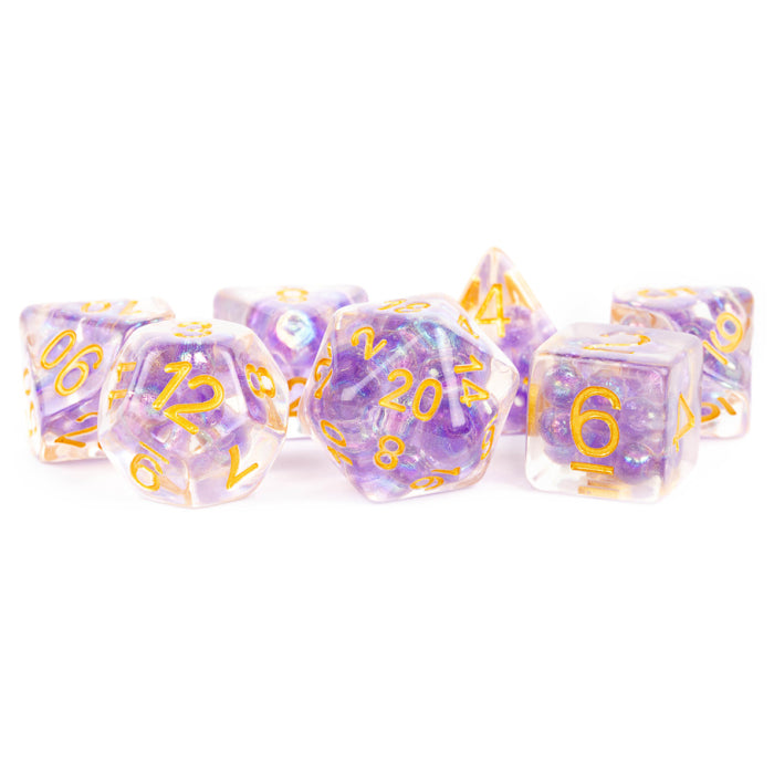 7-Set Pearl Purple with Gold Numbers