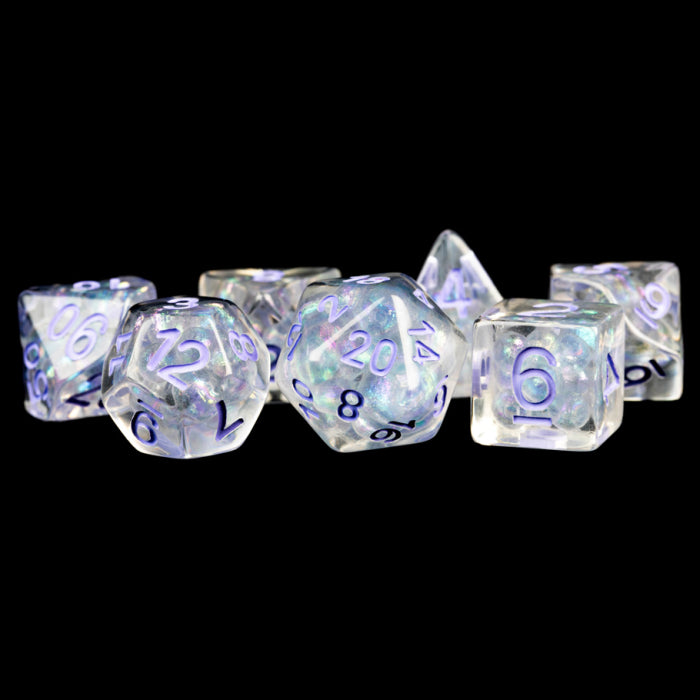 7-Set Pearl Clear with Purple Numbers