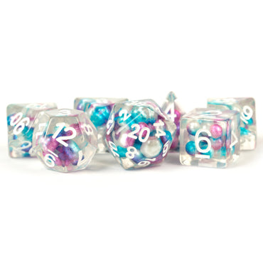 7-Set Pearl Purple and Teal with White