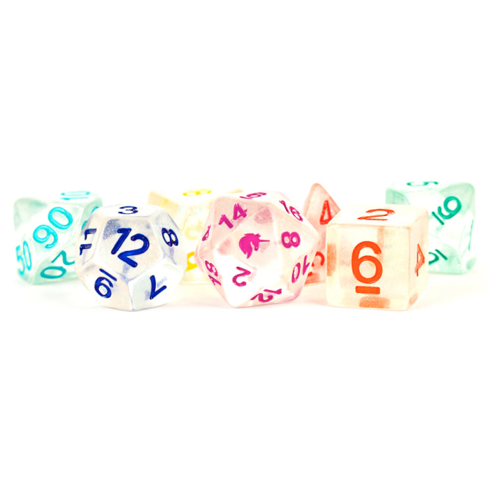 7-Set Unicorn Resin Rainbow Ice