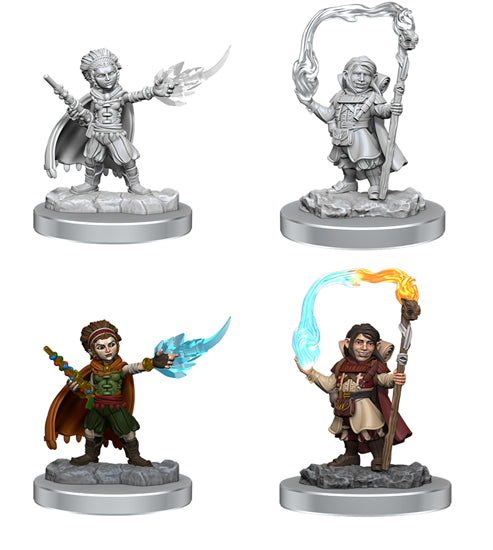 Nolzur's Marvelous Unpainted Miniatures - Halfling Wizards