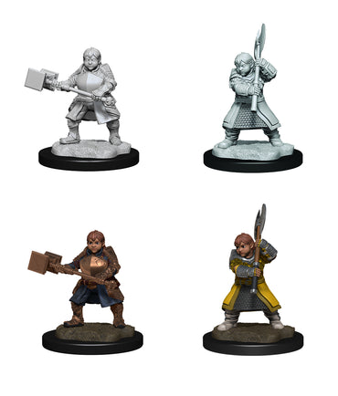 Critical Role Unpainted Miniatures: Female Dwarf Dwendalian Empire Fighter