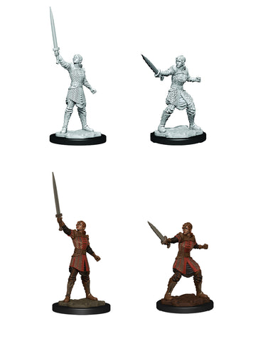 Critical Role Unpainted Miniatures: Human Dwendalian Empire Fighter