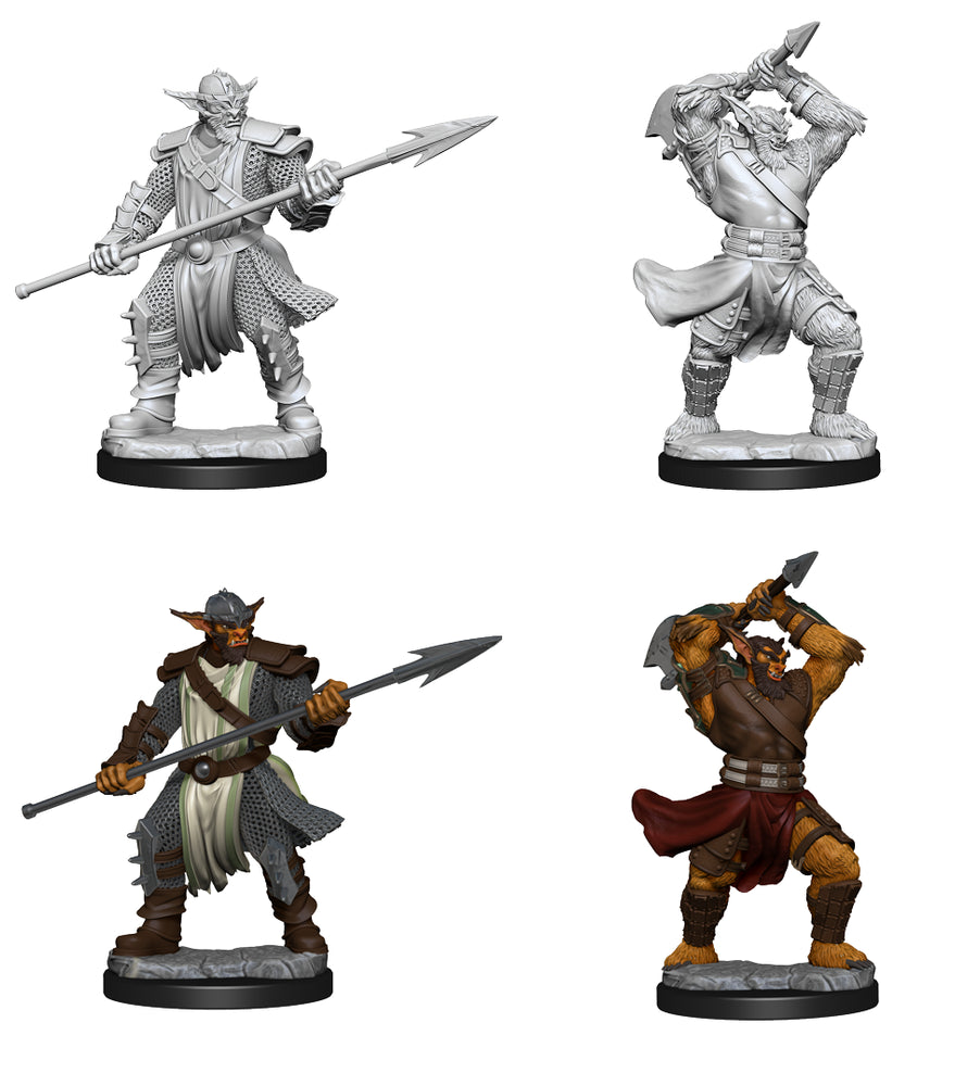 Critical Role Unpainted Miniatures: Bugbear Fighter Male
