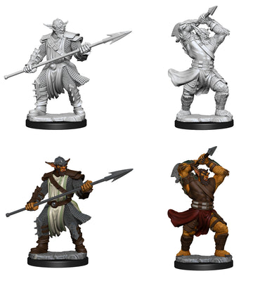 Critical Role Unpainted Miniatures: Bugbear Fighter Male