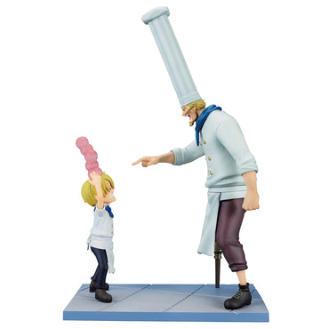 ICHIBANSHO ONE PIECE SANJI & ZEFF (ROAD TO DAWN) REVIBLE MOMENT FIGURE