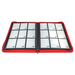 Binder: 9-Pocket: PRO: Zippered: Vivid: Red