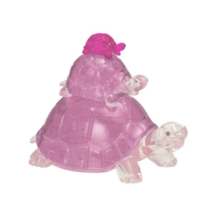 Puzzle: 3D Crystal: Turtles (Pink)