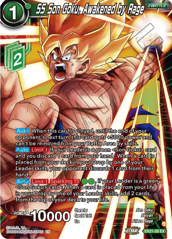 SS Son Goku, Awakened by Rage (EX21-26) [5th Anniversary Set]