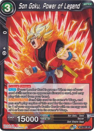 Son Goku, Power of Legend (BT10-128) [Rise of the Unison Warrior 2nd Edition]