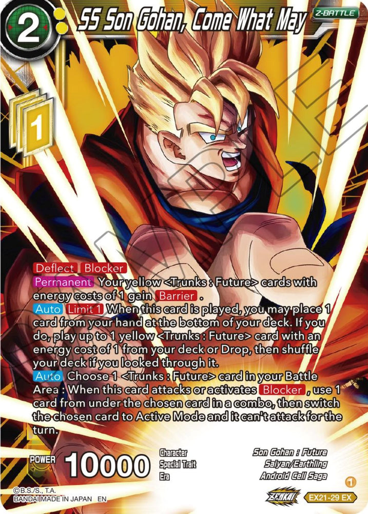 SS Son Gohan, Come What May (EX21-29) [5th Anniversary Set]