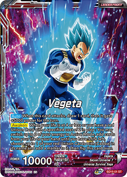 Vegeta // SSB Vegeta, Spirit Boost Elite (Starter Deck Exclusive) (SD15-01) [Cross Spirits]