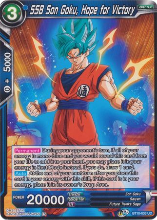 SSB Son Goku, Hope for Victory (BT10-036) [Rise of the Unison Warrior 2nd Edition]