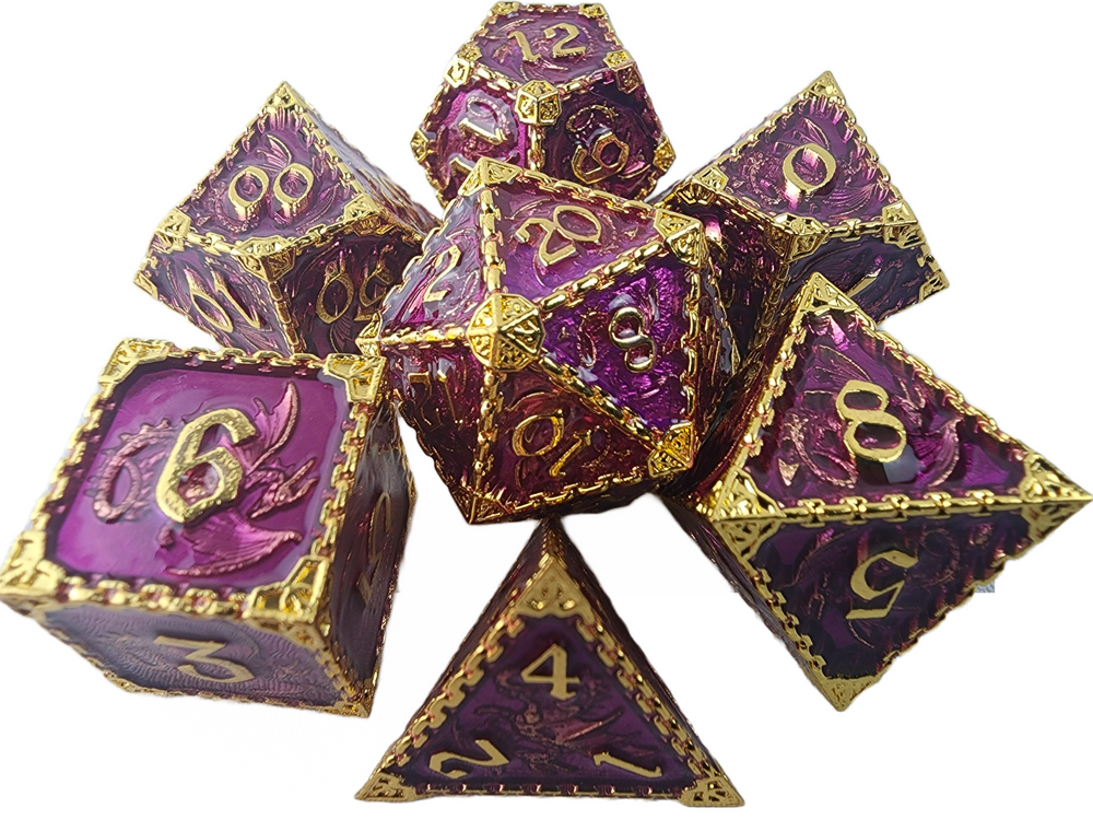 Caged Dragon Purple/Gold